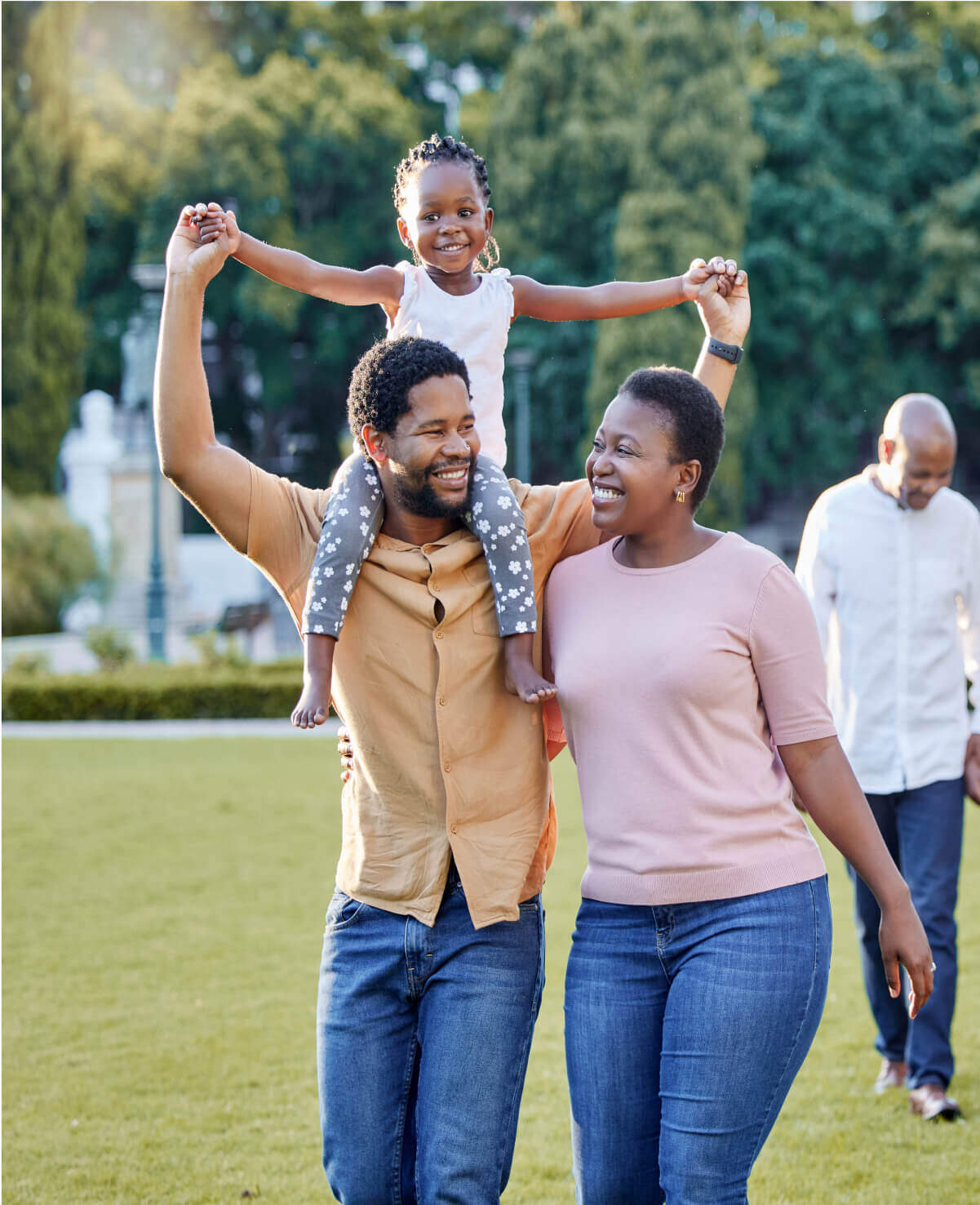 Happy black family 1